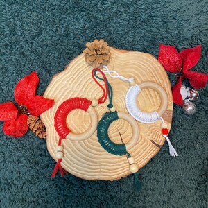 Macrame Christmas tree Ornaments. Boho Christmas tree ornaments