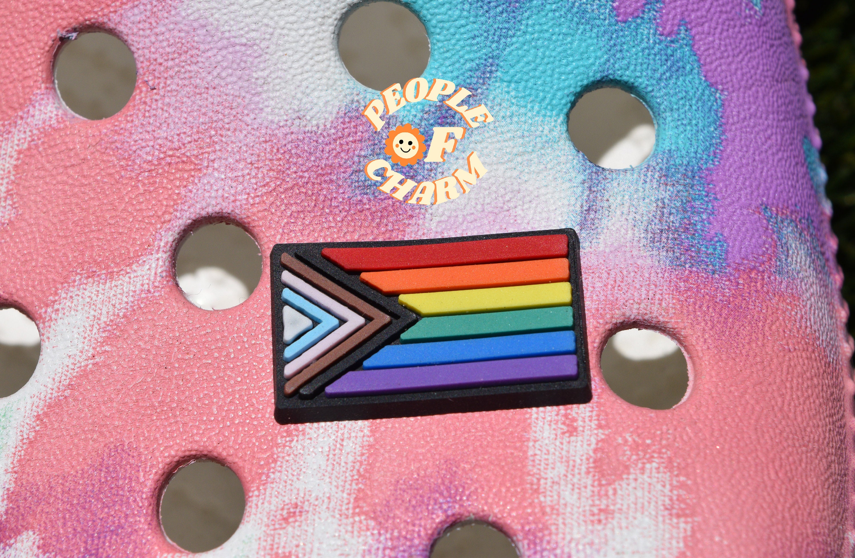 LGBTQIA+ PRIDE Flag Shoe Charm