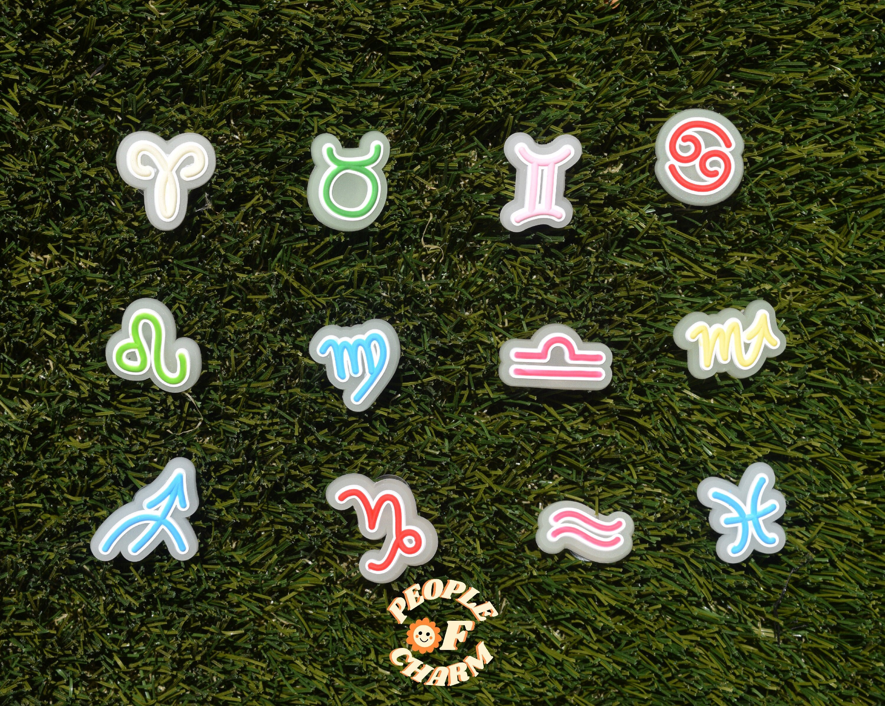 Zodiac Horoscope Shoe Charm | Glow In The Dark
