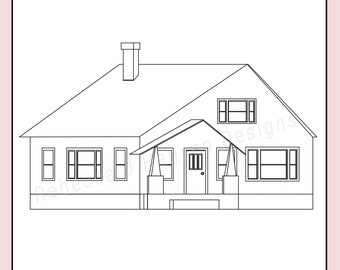 SPANISH My House Coloring Page in Two Sizes: 8.5X11 Bible - Etsy