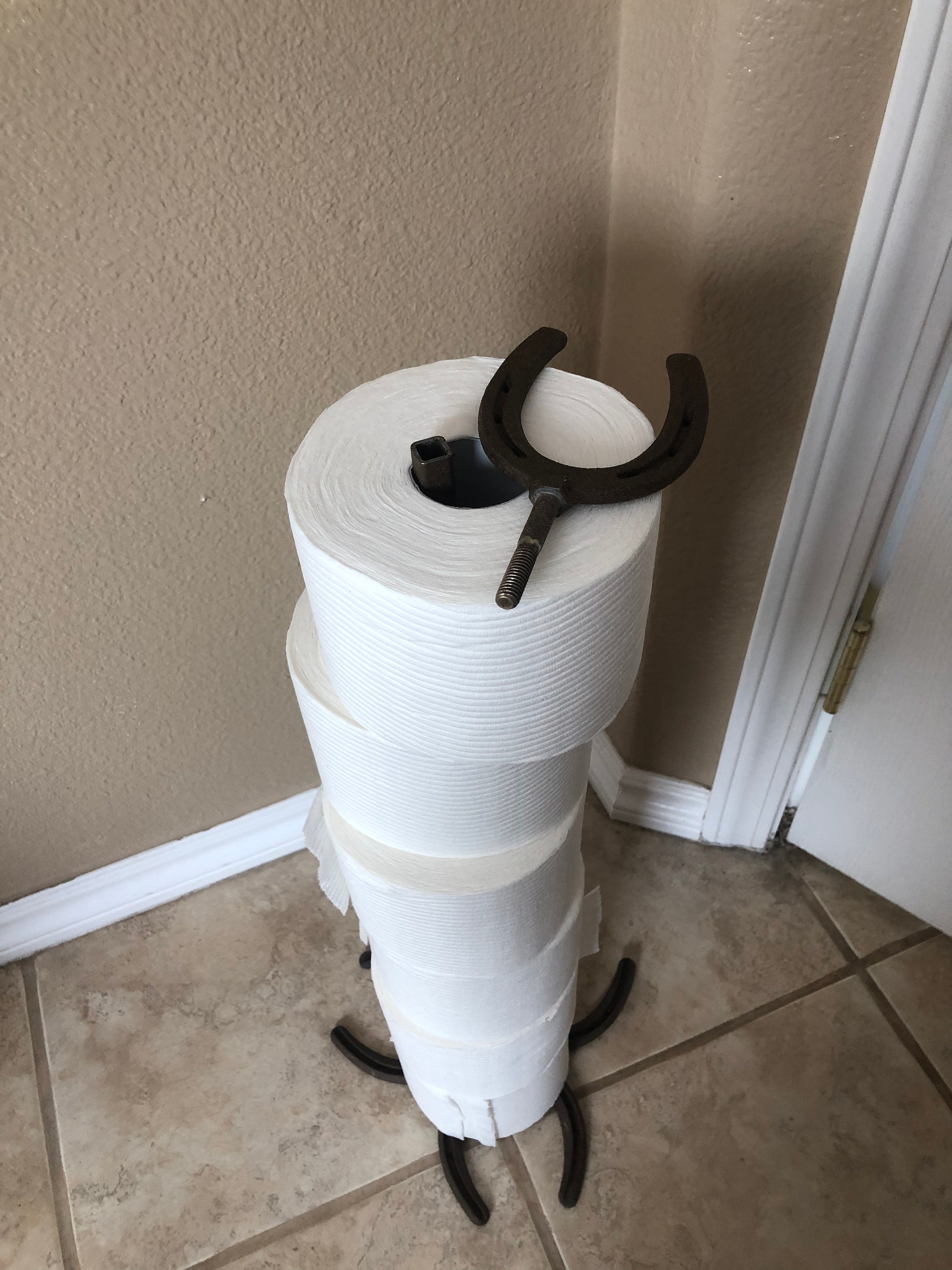 Horseshoe Toilet Paper Holder Etsy