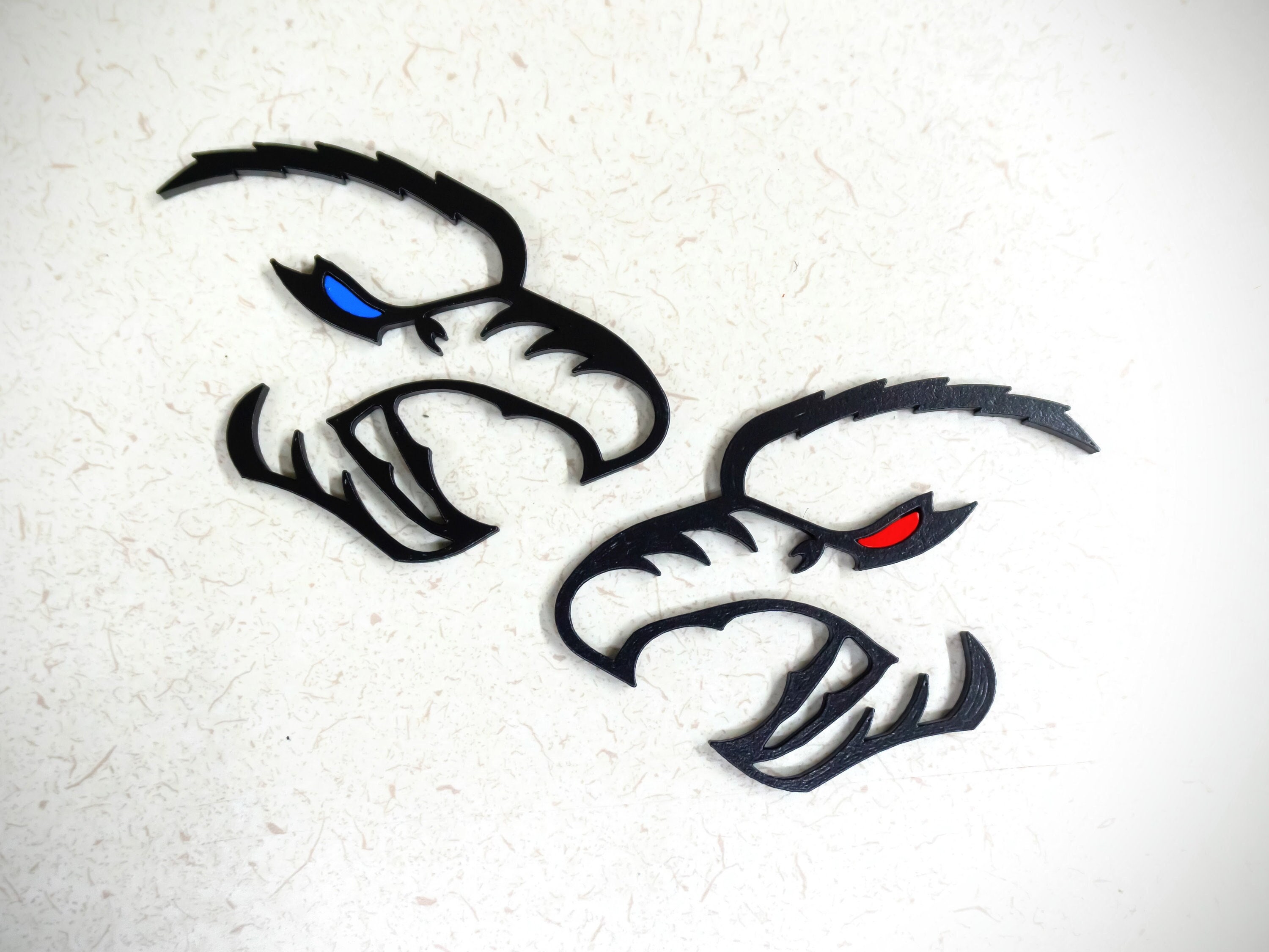 Hellcat-style Eagle Badges for 5.7 Hemi Dodge Charger & Challenger