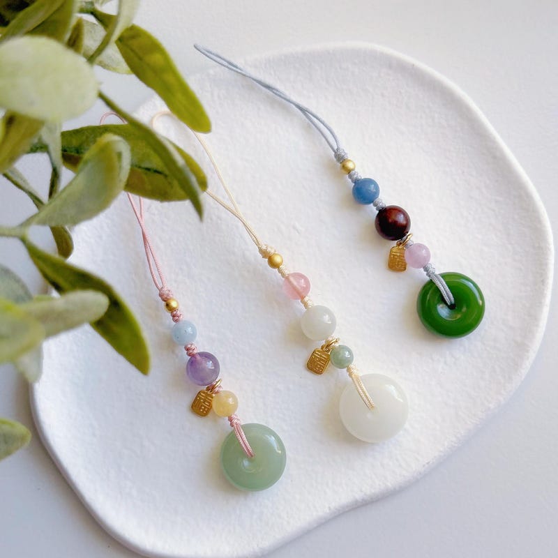 Phone Charms With Jade - Etsy