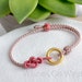 Red String Bracelet, Chinese Knot Bracelet, Gold Plated Circle Peace ...