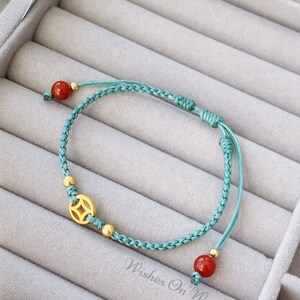 Red String Bracelet, Ancient Chinese Lucky Coin Bracelet, Wealth ...