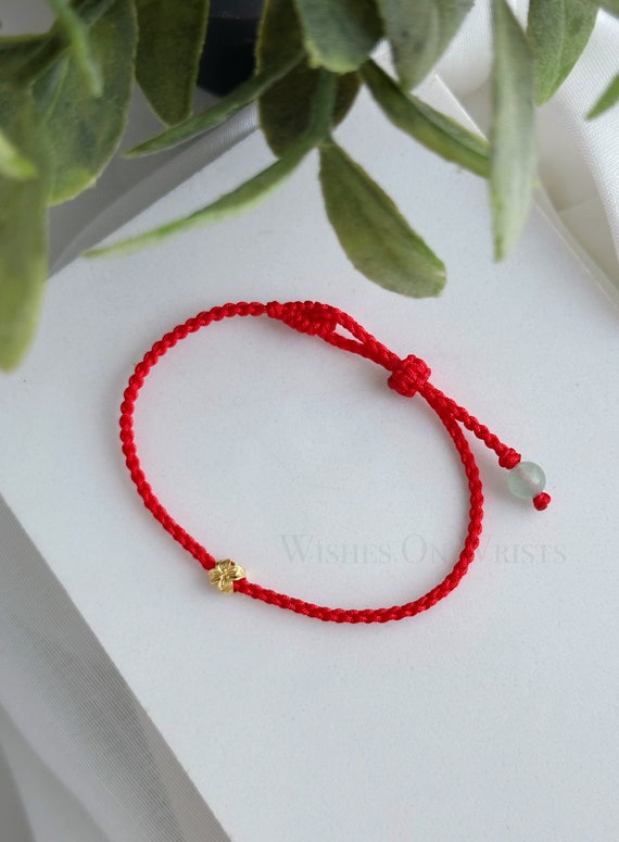 Red String Lovers Knot Bracelet Red by One Lucky Wish