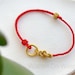 Red String Bracelet, Chinese Knot Bracelet, Gold Plated Circle Peace ...