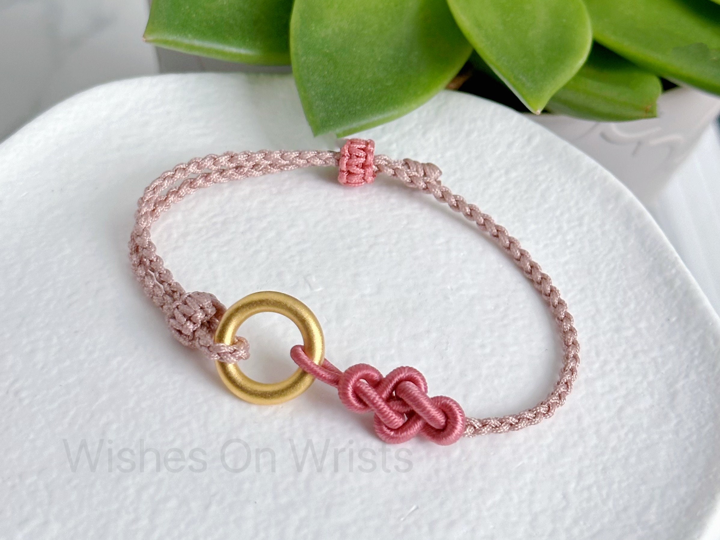 Red string bracelet , Kabbalah bracelet, woven braided adjustable bracelet  - men women st030
