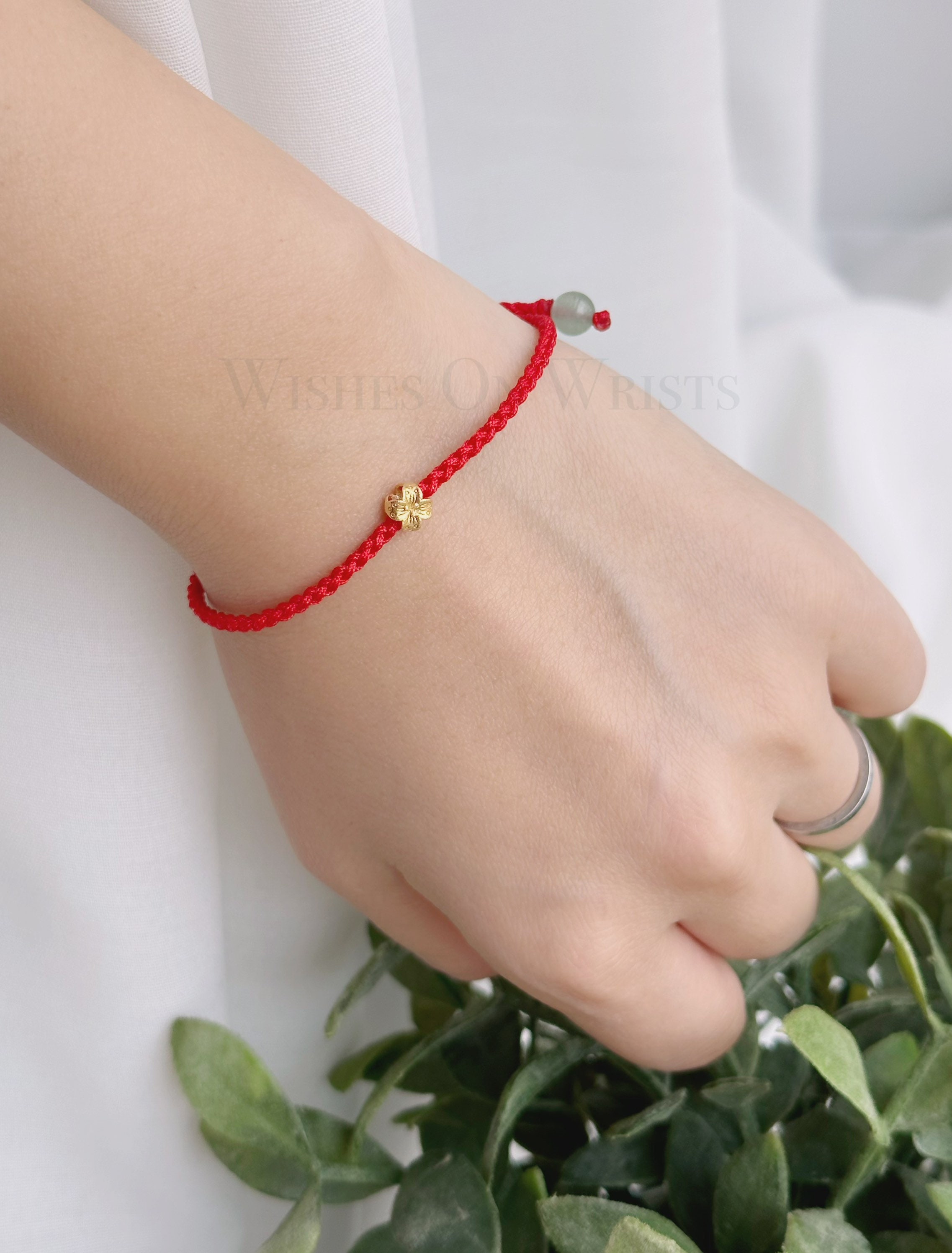 Chinese Traditional Feng Shui Red String Bracelet – One Lucky Wish