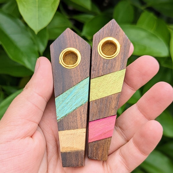 Wood smoking pipe/ Glass Pipes/ Chillum/ Glass pipe/ Pipe/ Pipes/ Smoking Pipe/ Cute pipes