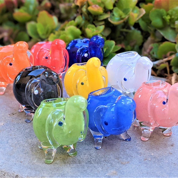 Glass Pipes/ Mini Elephant/ Glass pipe/ Pipe/ Pipes/ Smoking Pipe/ Cute pipe