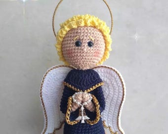 Handmade Crochet Angel Doll - Amigurumi Religious Gift