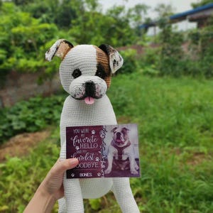 Custom Crochet Dog Memorial Plush: Personalized Pet Loss Keepsake