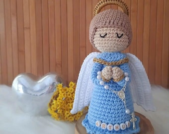 Handmade Crochet Angel Doll – Personalized Keepsake