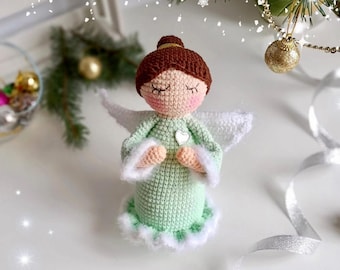 Handmade Crochet Angel Doll: Personalized Christmas Gift