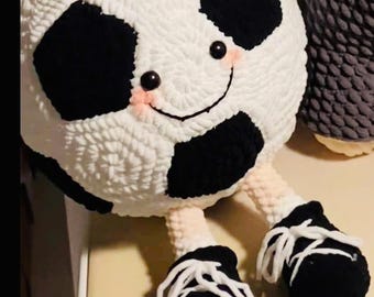 Handgemachtes Häkeln Fußball Ball Plüschtier: Amigurumi Sport Spielzeug