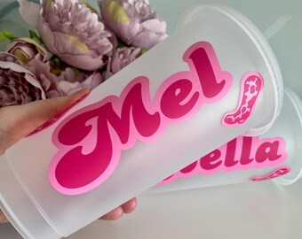 Personalised Last Rodeo cold cup, hen party cup, hen do favour, hen party bag, hen do bags, personalised hen party, cowgirl hen cowgirl boot