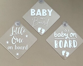 Baby on board, baby car sign, little one on board, new mum gift, baby shower gift, baby accessories, baby car accessories, baby decor, car