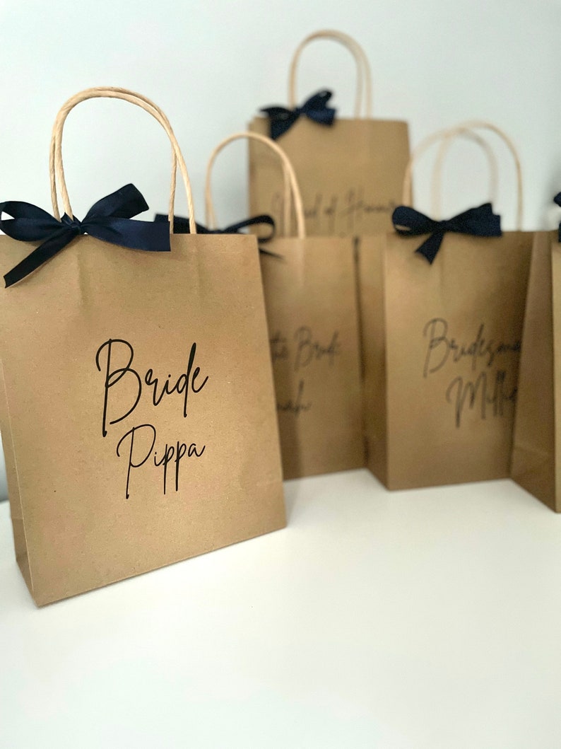 Personalised Wedding Gift Bags Bridesmaid Gift Bags Hen Etsy UK