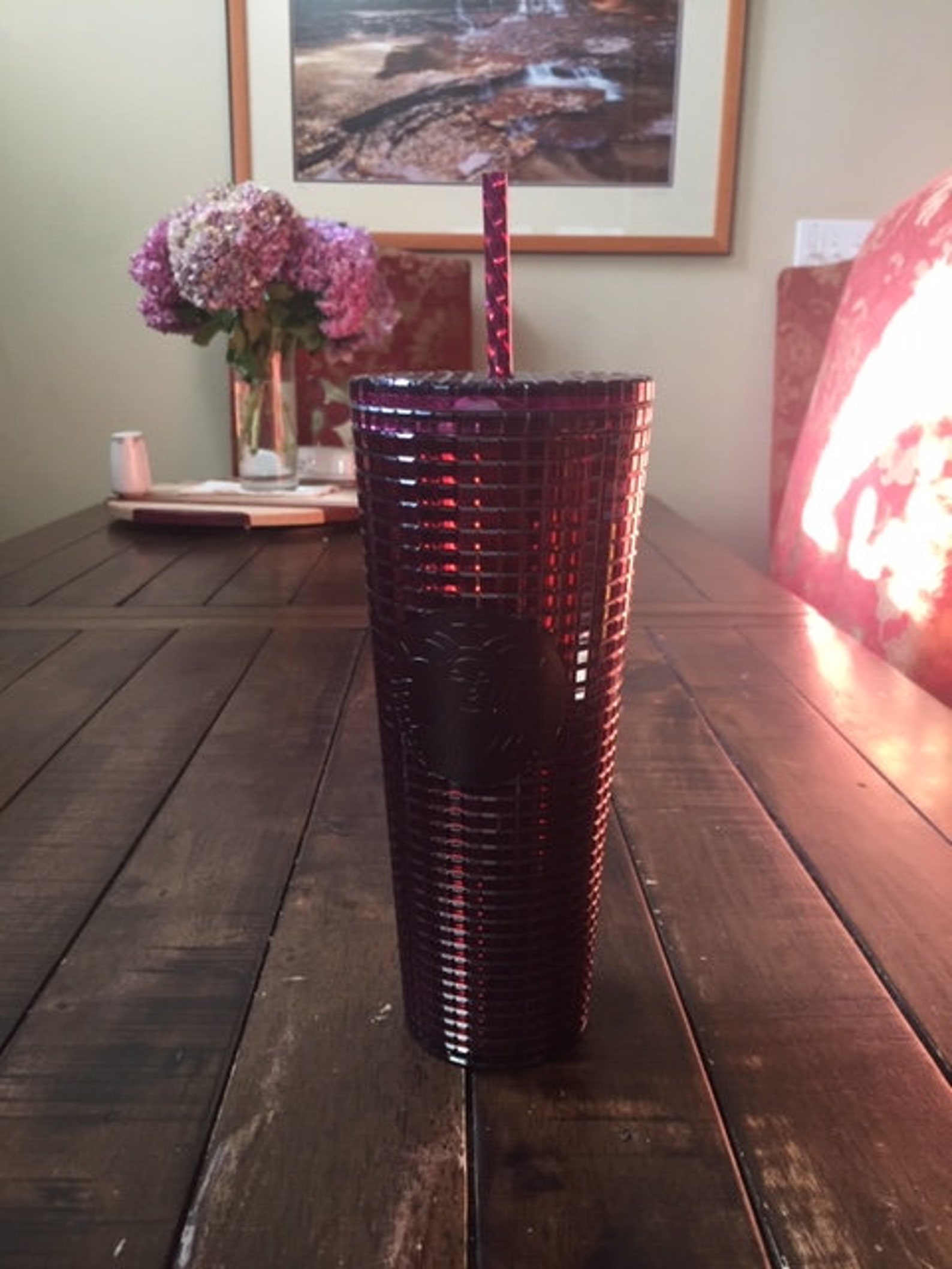 RARE Starbucks 2020 Holiday Tumbler Dark Burgundy Etsy