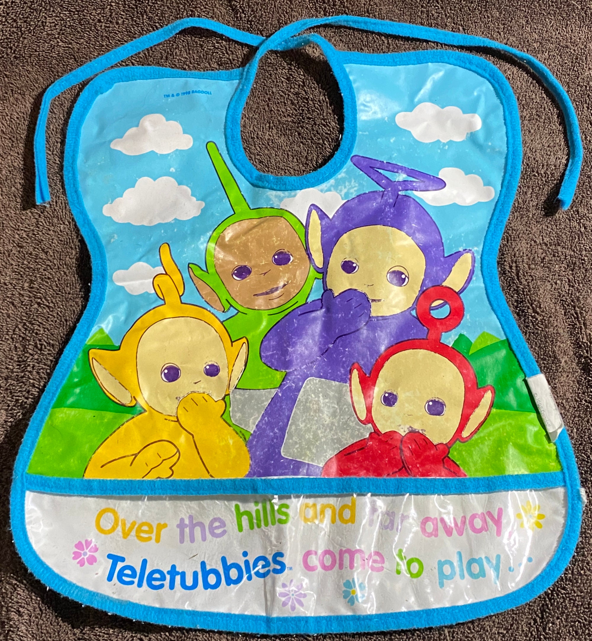 Furgy - Vintage Original Teletubbies Bib - 1998 - Ragdoll - Etsy Furgy - Vintage Original Teletubbies Bib - 1998 - Ragdoll - Etsy