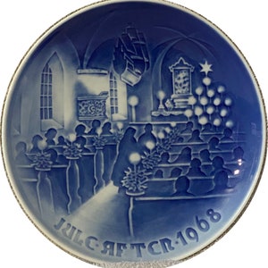 Furgy - BING GRONDAHL SET - Royal Copenhagen Denmark - Jule Aften - 1968 - &quot;Christmas In Church&quot;