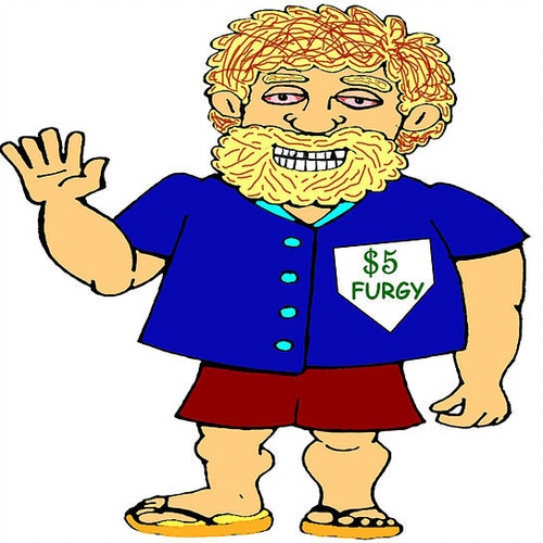 Furgy - Vintage Fayre Cooper Framed Print - Rare, With Church