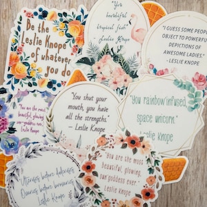 Leslie Knope Weatherproof Stickers