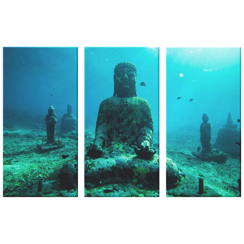 Buddha Wall Art Canvas 3 Piece Wall Art Canvas Canvas Etsy