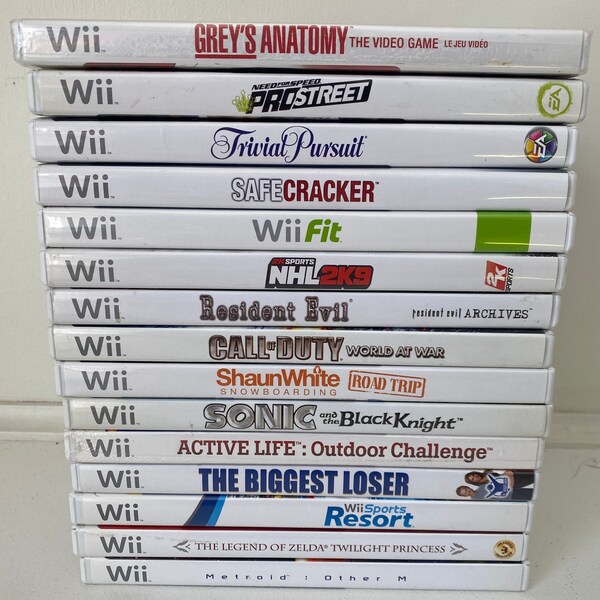 Wii Games Etsy