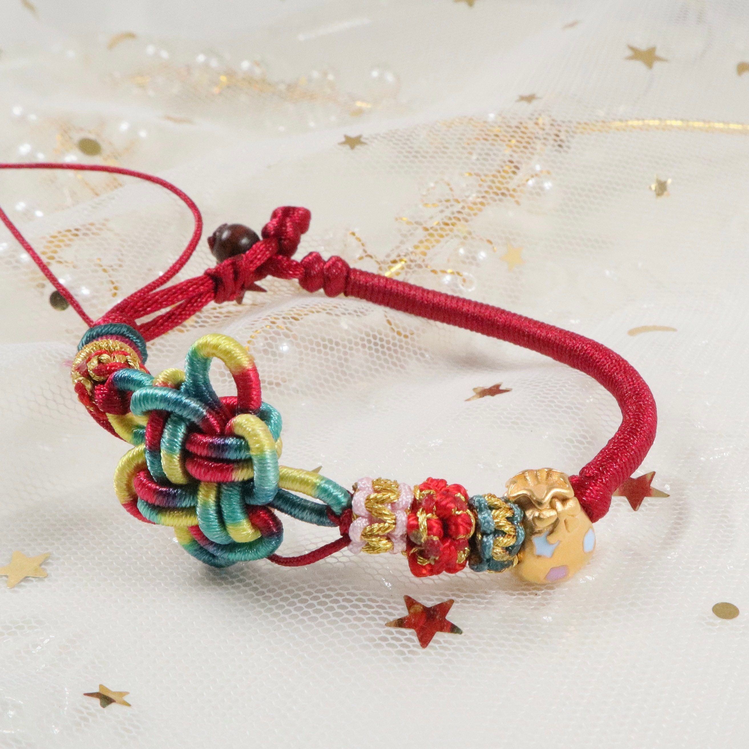 Friendship bracelet 4 colors styles 14k gold plated charm Etsy