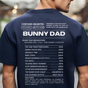 Funny Bunny Dad Shirt, bunny dad gifts, t-shirt for bunny dad, bunny lover tee, bunny owner, new bunny Gifts for Him
