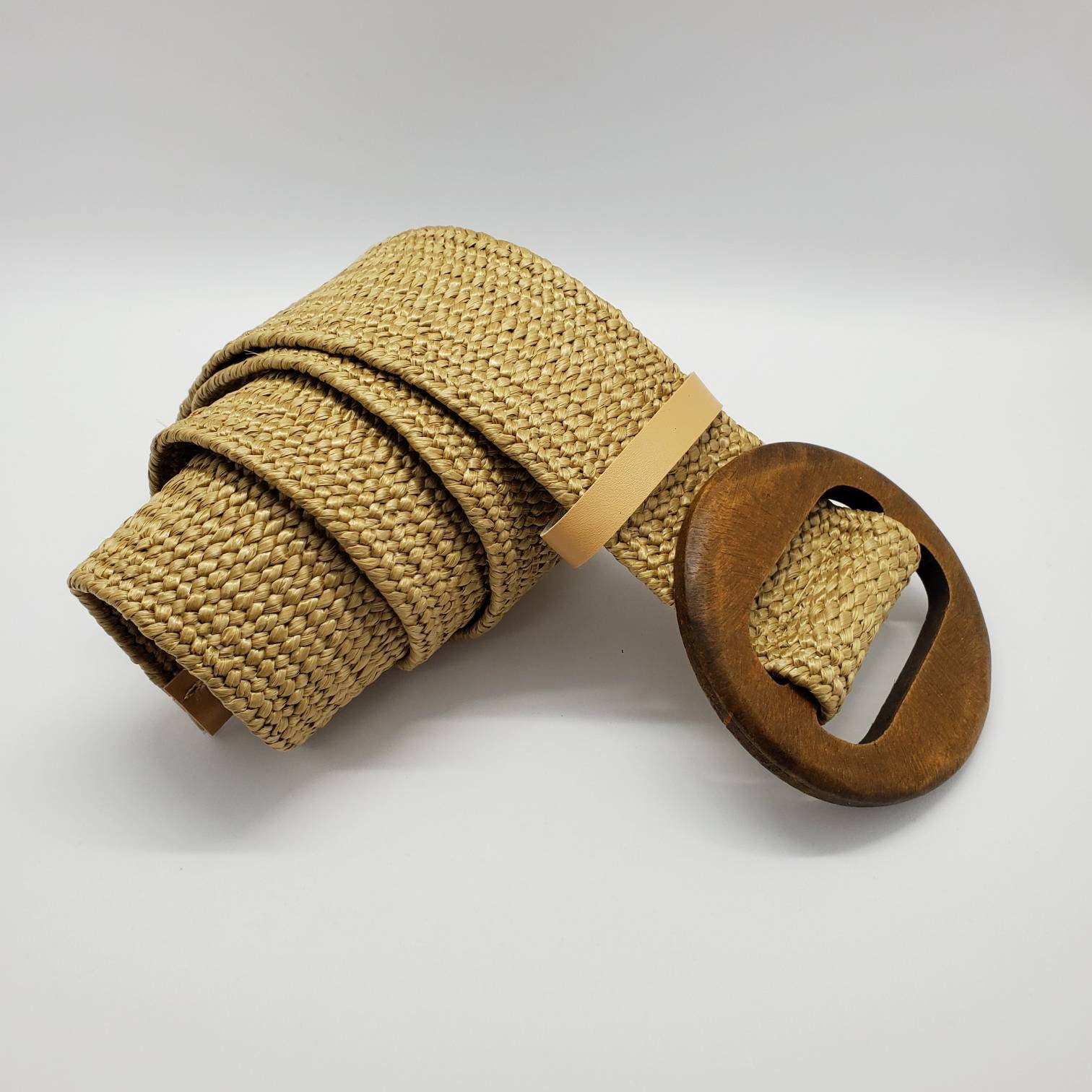 Woven wax rope belt resin buckle Straw belt summer belt Etsy