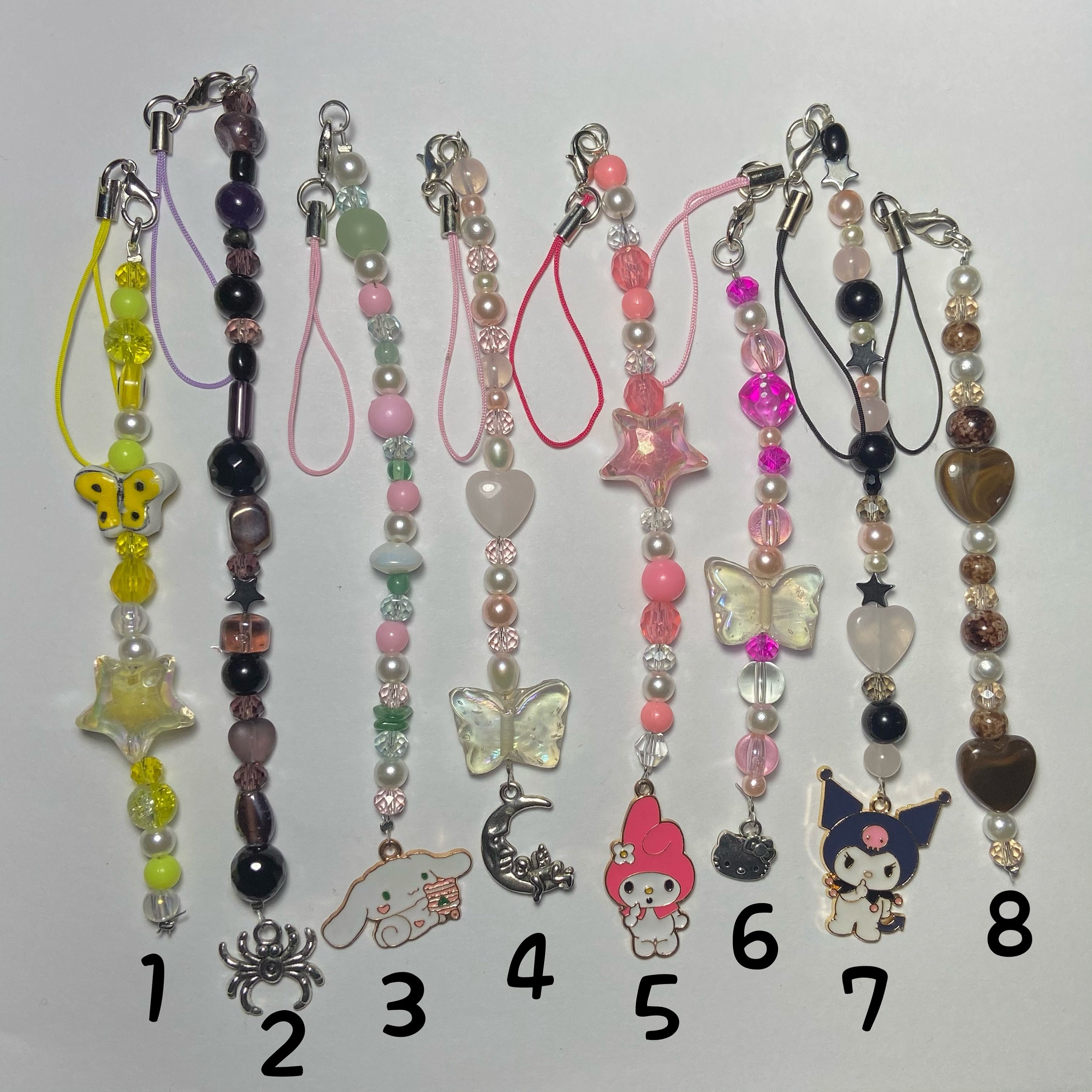 Beaded Phone Charms | Etsy