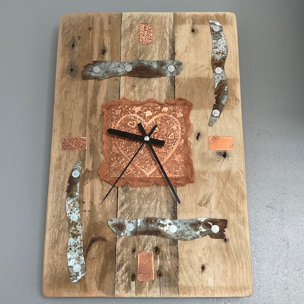 Reclaimed Wood Clock - Etsy UK - Reclaimed Wood Wall Clocks