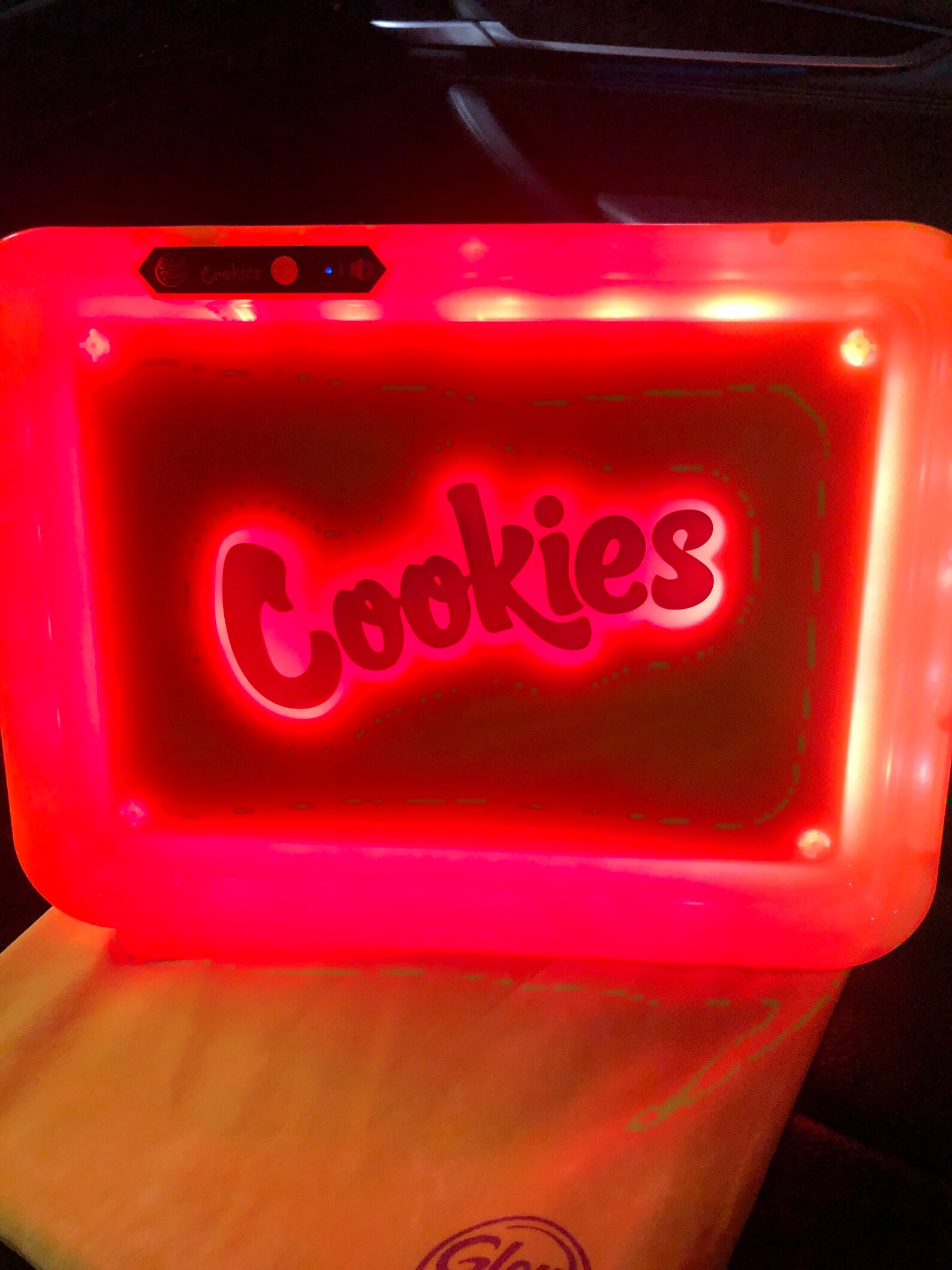 LED Cookies Glow Rolling Tray w/ Bluetooth speakers Etsy