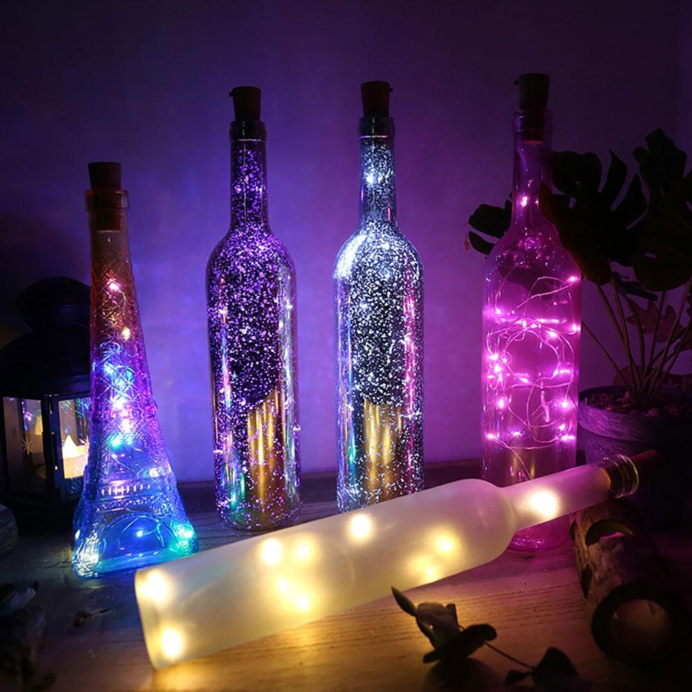 Decorative Wine Bottle Lights Lighted Clear Glass Bottle Wine - Etsy