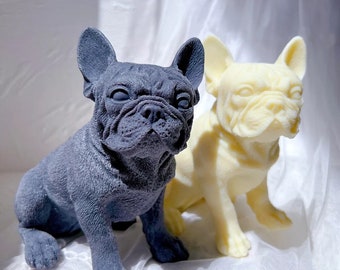 Frenchie Dog Candle Silicone Mold, Hard Wax Candles Mold, Cement Mold, Candle making, Aromatherapy candle, Soap making , Home decor