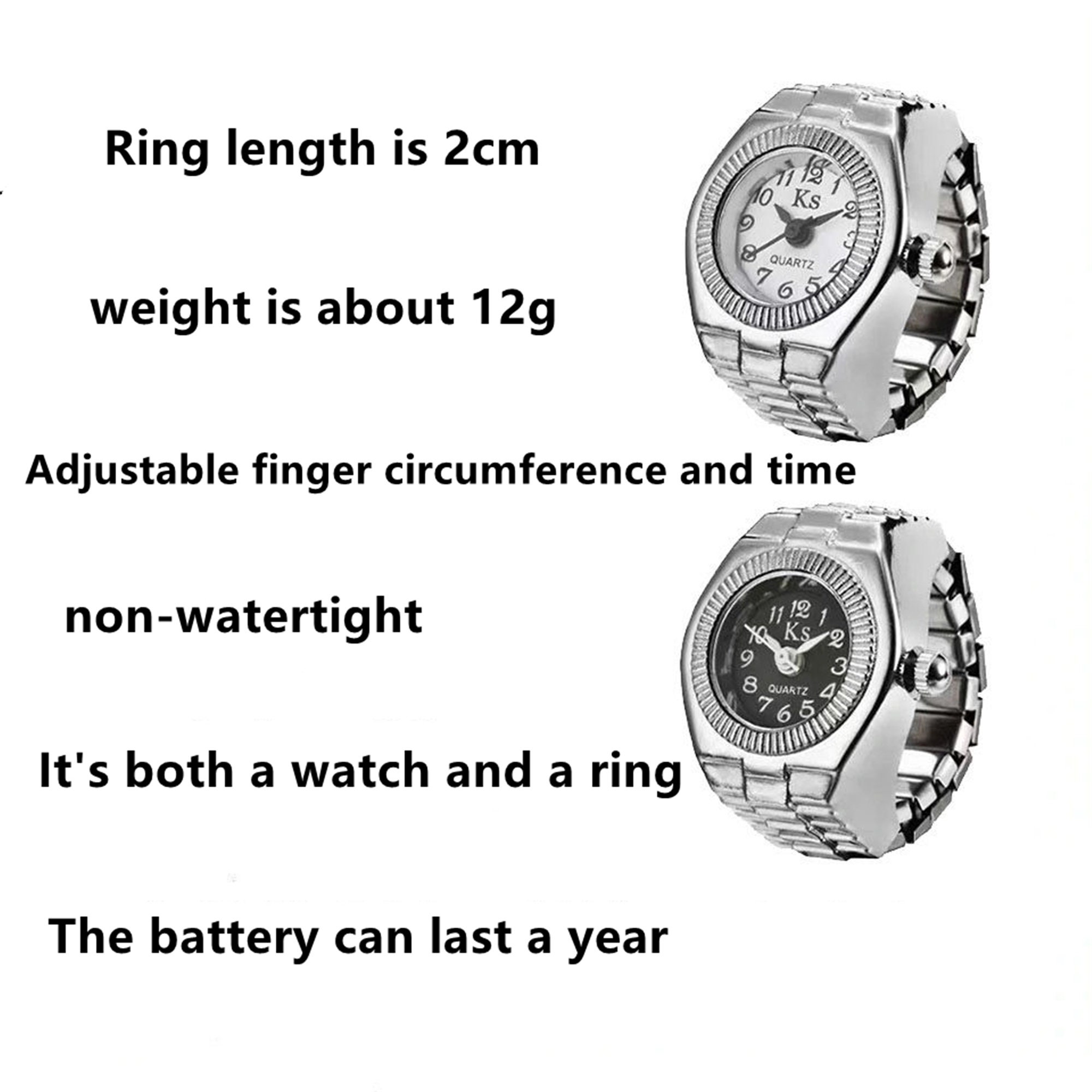 Personality Vintage Mini Watch Ring wedding rings Etsy