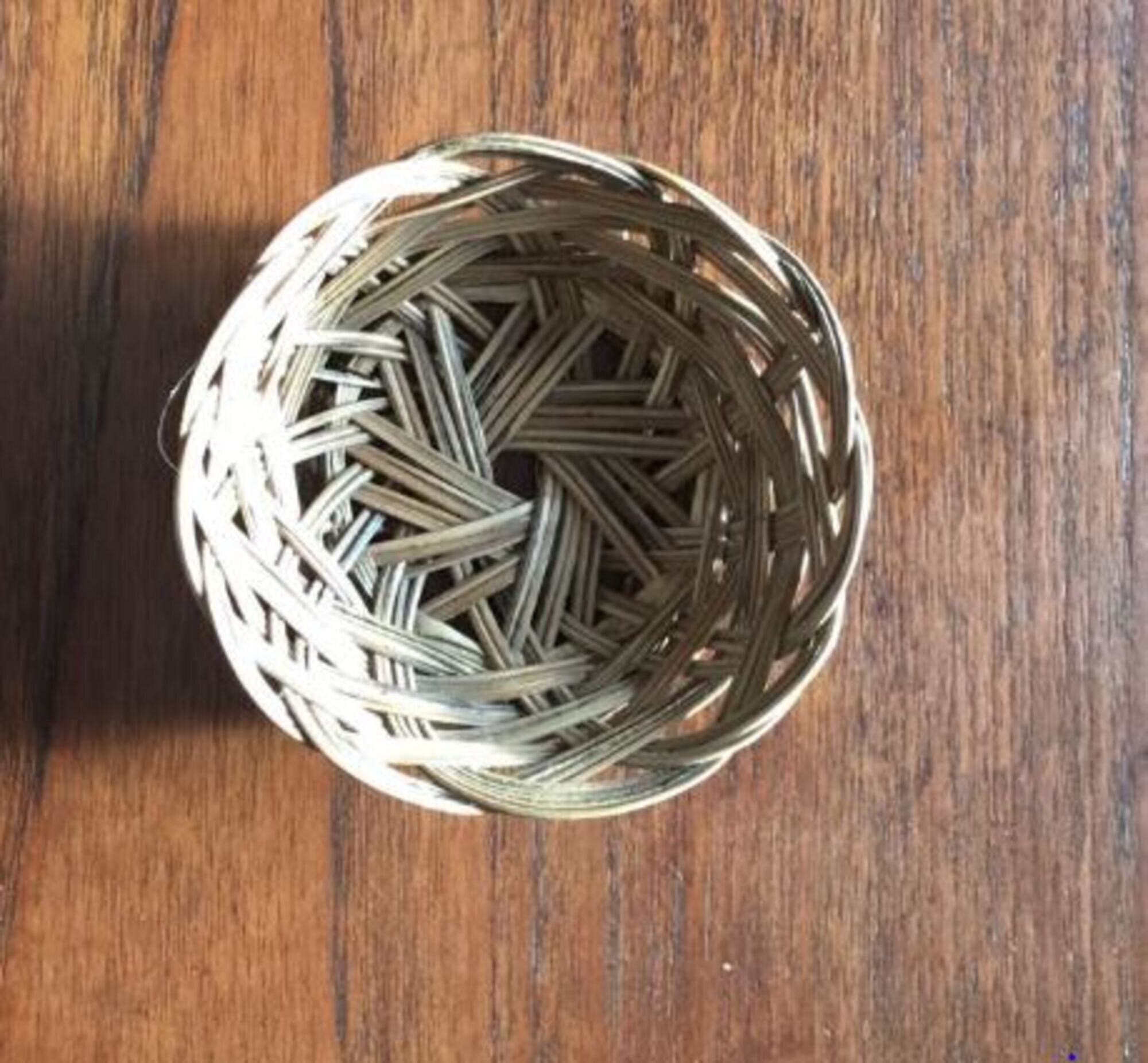 Natural Handmade Vintage Cane Bowl Etsy