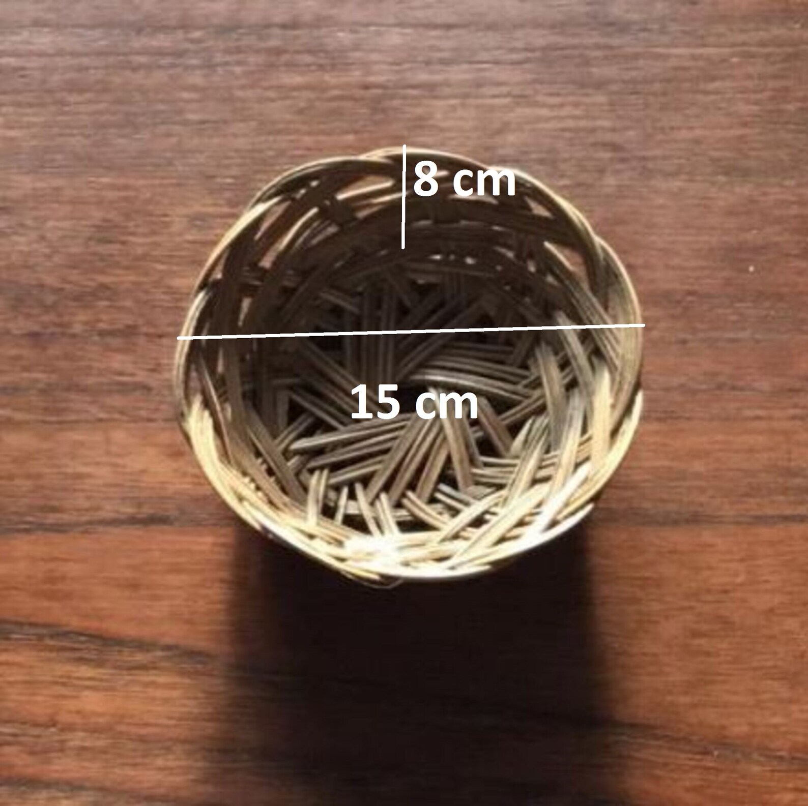 Natural Handmade Vintage Cane Bowl Etsy