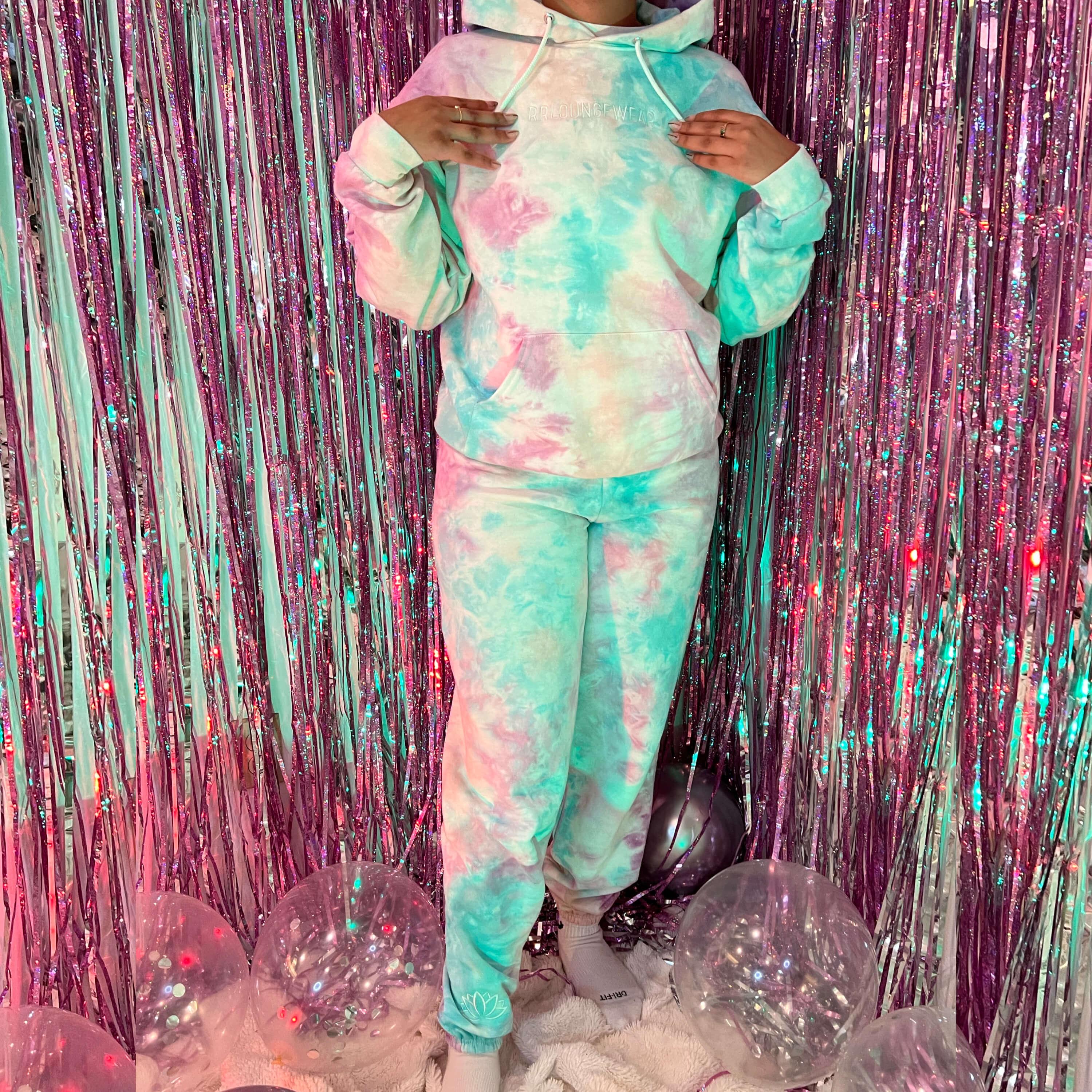 LAST NEST トレーナー CROSS TIE-DYE SWEAT Living My Best Life the NA Way Narcotics Anonymous Unisex