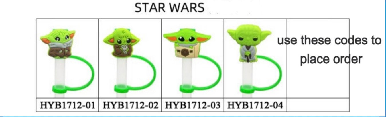 Grogu star Wars Straw Covers/toppers -  Finland