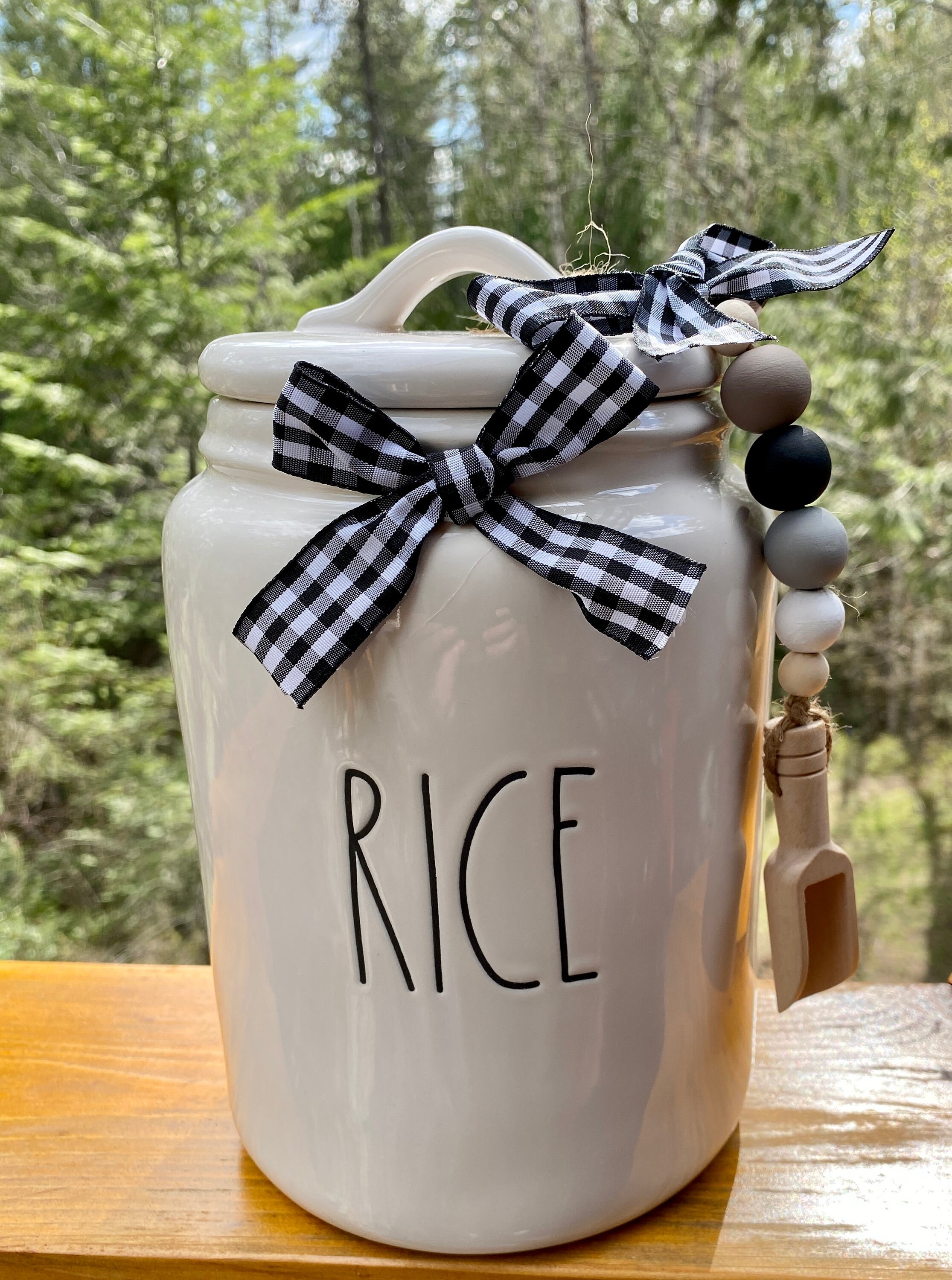 Guirnalda de madera con cuentas | Etsy