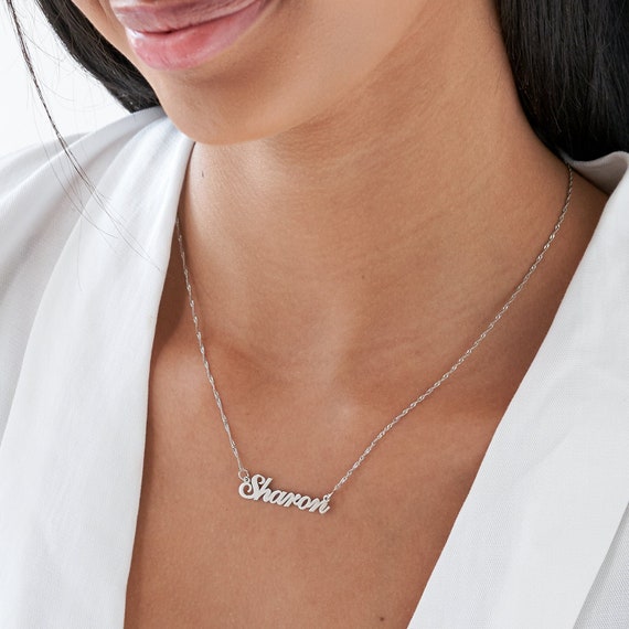 Classic name necklace deals