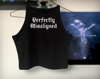 Perfectly Misaligned Traditional Tattoo Cropped Tank Top | Tattoo Flash | Alternative Clothing