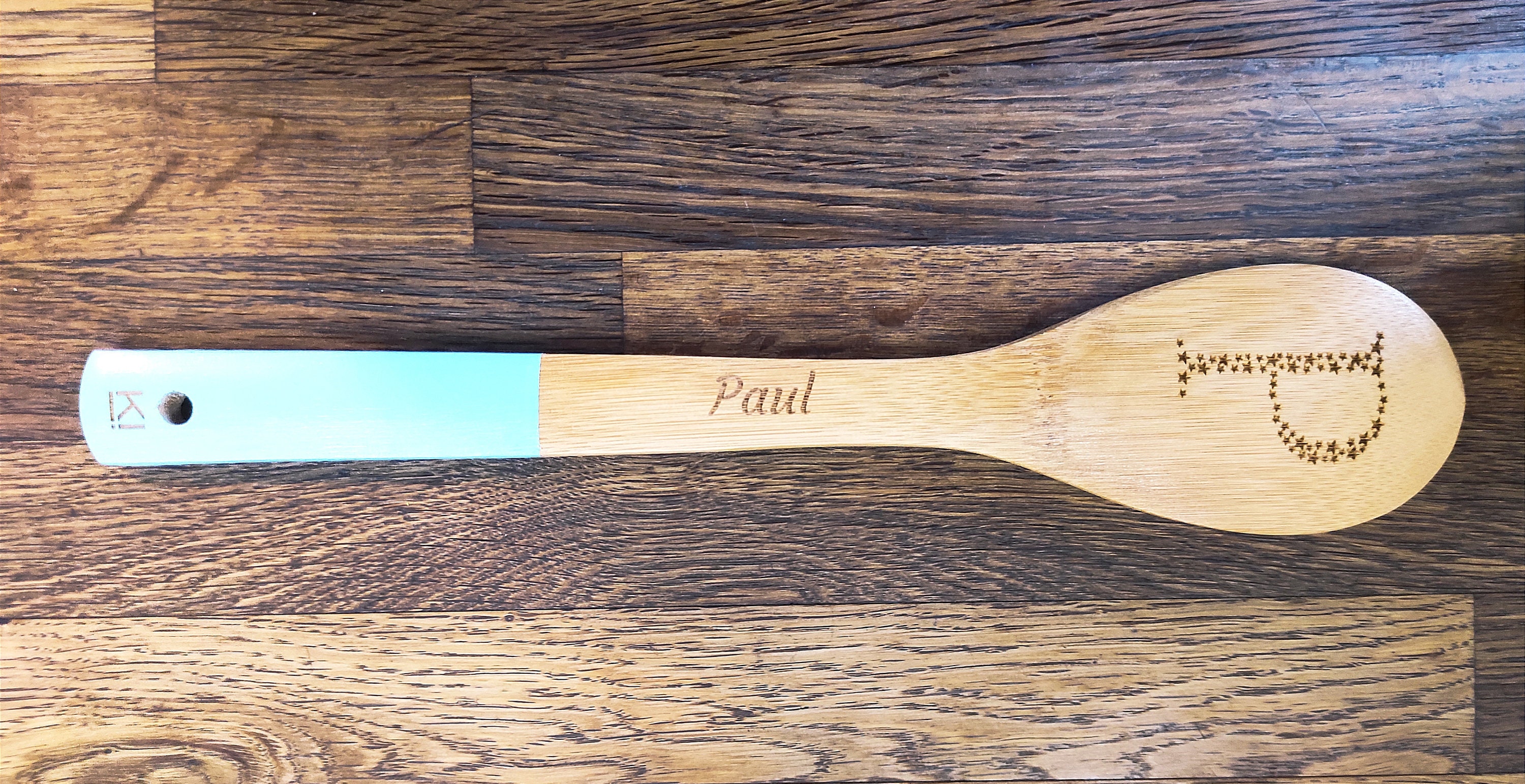 Bamboo Spoon laser engraved Personalized Wooden Spoon Chef Etsy