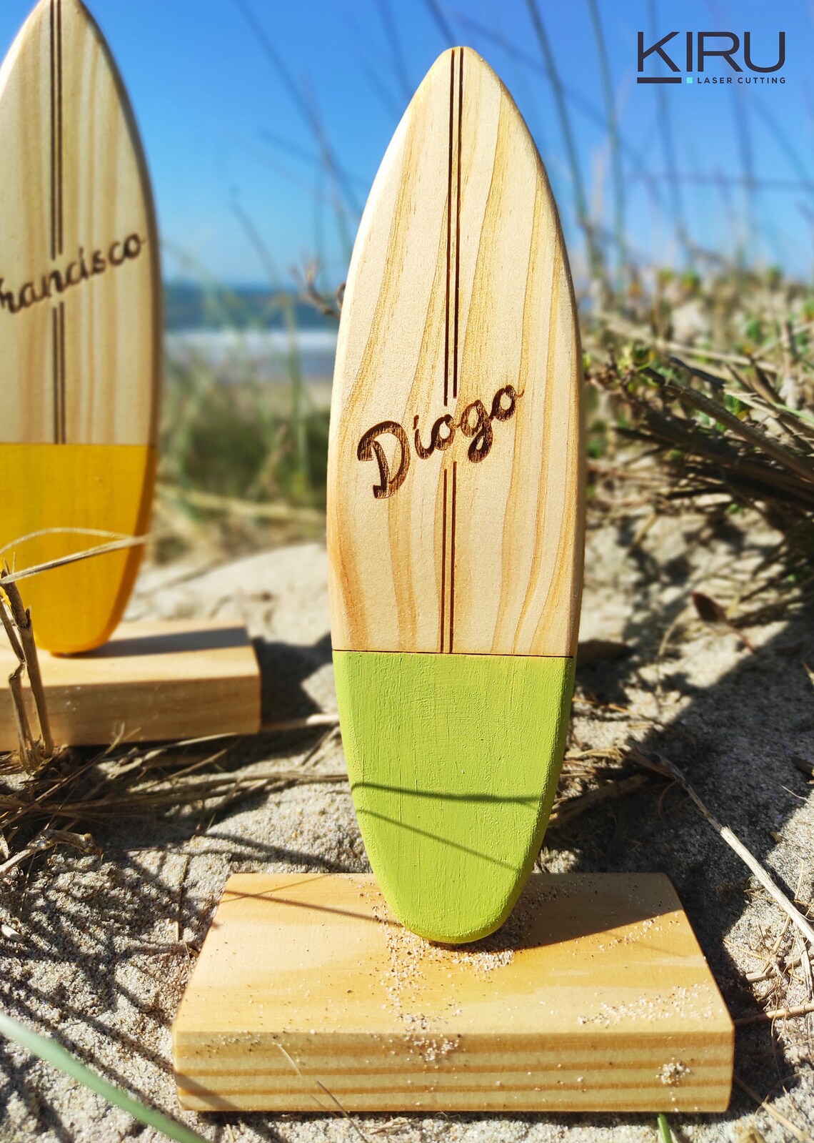 Handmade customizable miniature surfboard. Etsy