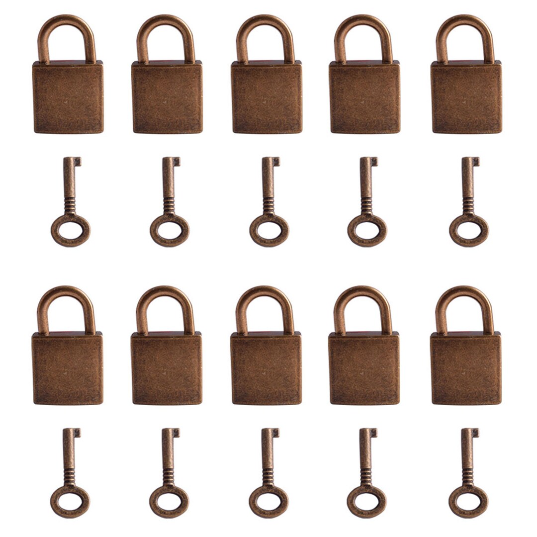 Vintage Antique Style Mini Padlocks Key Lock With Keymini Etsy