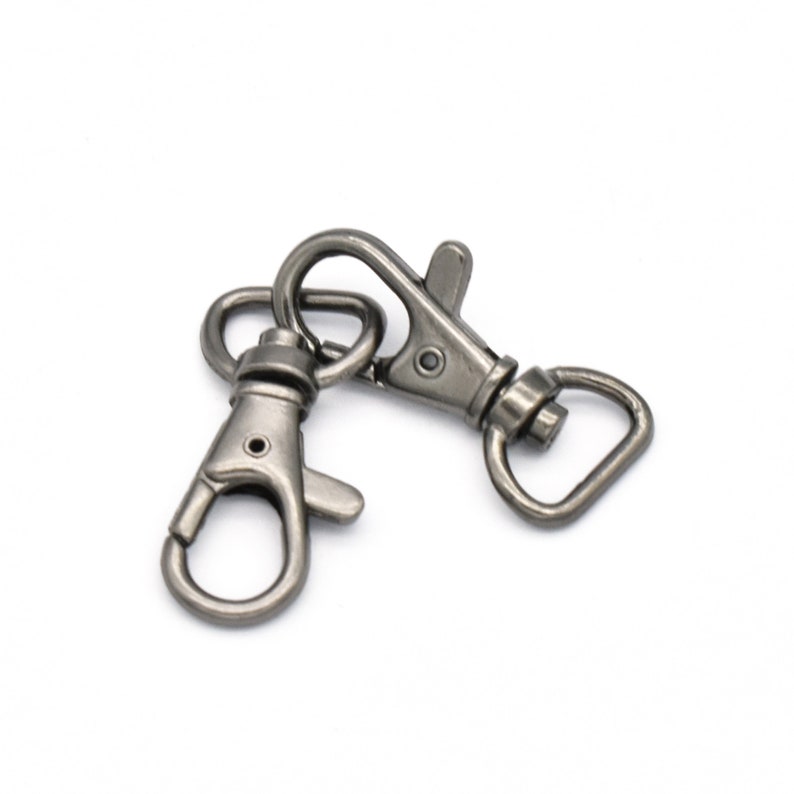 Gunmetal Black Swivel Clasp With D Rings Trigger Snap Hook Etsy